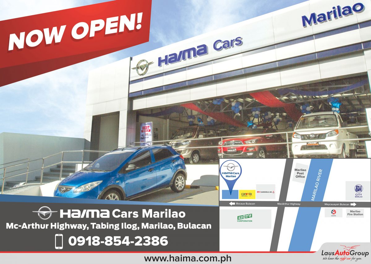 Haima Marilao Now Open